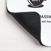QR-Code Wifi-Scan zum Verbinden von Firmenlogo Mousepad (Ecke)