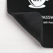 QR-Code Wifi-Scan zum Verbinden von Firmenlogo Mousepad (Ecke)