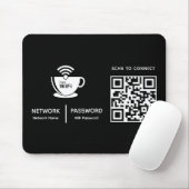 QR-Code Wifi-Scan zum Verbinden von Firmenlogo Mousepad (Mit Mouse)