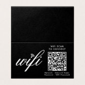 QR-Code Wifi-Scan zur Verbindung von Schwarz mit b (Außenseite Aufgefaltet)