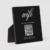QR-Code Wifi-Scan zur Verbindung von Schwarz mit b Fotoplatte (Vorderseite)