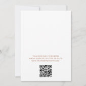 QR Code Wildblume Baby in Bloom Baby Dusche Einladung (Rückseite)