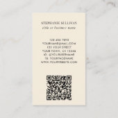 QR-Code-Wildblume Berufliche Visitenkarte (Rückseite)