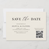 QR Code Wildblume Blumenhochzeit Save The Date (Rückseite)