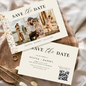QR Code Wildblume Blumenhochzeit Save The Date