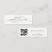 QR-Code-Wildblume Daisy Social Media Mini Visitenkarte (Vorne/Hinten)