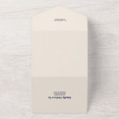 QR Code Wildblume Hochzeit rustikale Flora All In One Einladung (Außenbereich)