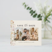 QR-Code-Wildblume Save the Date Hochfahren (Stehend Vorderseite)