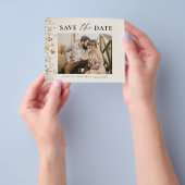 QR-Code-Wildblume Save the Date Hochfahren Flyer (Gruppe)