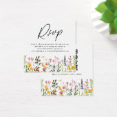 QR-Code-Wildblume zum Hochzeitssehen der RSVP-Kart (Schreibtisch)