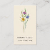 QR-Code-Wildblumen-Profi Visitenkarte (Vorderseite)
