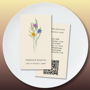 QR-Code-Wildblumen-Profi Visitenkarte