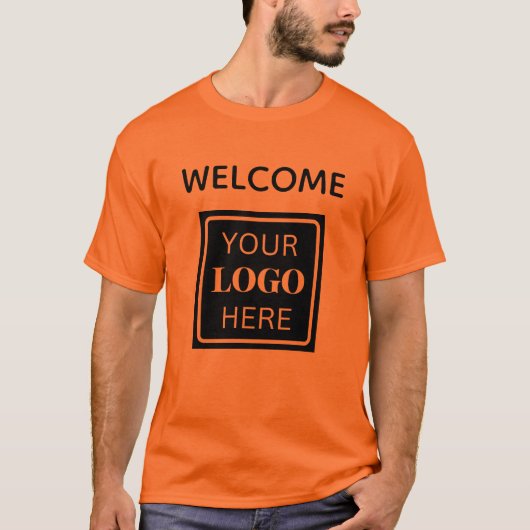 QR-Code Willkommen Business-Logo-T - Shirt (Vorderseite)