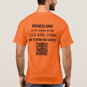 QR-Code Willkommen Business-Logo-T - Shirt (Rückseite)