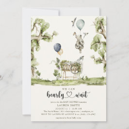 QR Code Wir können frühzeitig abwarten Woodland Ba Einladung