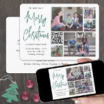 QR Code Wir wünschen Ihnen frohe Weihnachten 5 Fot<br><div class="desc">Dieses Jahr feiern Sie die fröhlichen Wunder moderner Technologie mit einer lustigen interaktiven QR Code Foto Collage Urlaubskarte. Du kannst fünf deiner Lieblingsbilder sowie eine Online-Videobotschaft, ein Lied, ein Foto-Album oder eine andere Website teilen. Der gesamte Text auf dieser Vorlage ist einfach zu personalisieren, um jeden beliebigen Text, wie zum...</div>