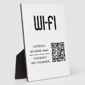 QR-Code-WLAN-Netzwerkname und Passwort Fotoplatte (Seite)
