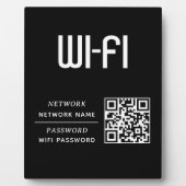QR-Code-WLAN-Netzwername und Passwort Fotoplatte (Vorderseite)