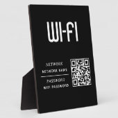 QR-Code-WLAN-Netzwername und Passwort Fotoplatte (Seite)