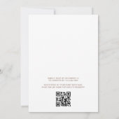 QR Code Woodland Forest Animals Baby Shower Einladung (Rückseite)