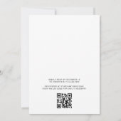 QR Code Woodland Forest Animals Baby Shower Einladung (Rückseite)