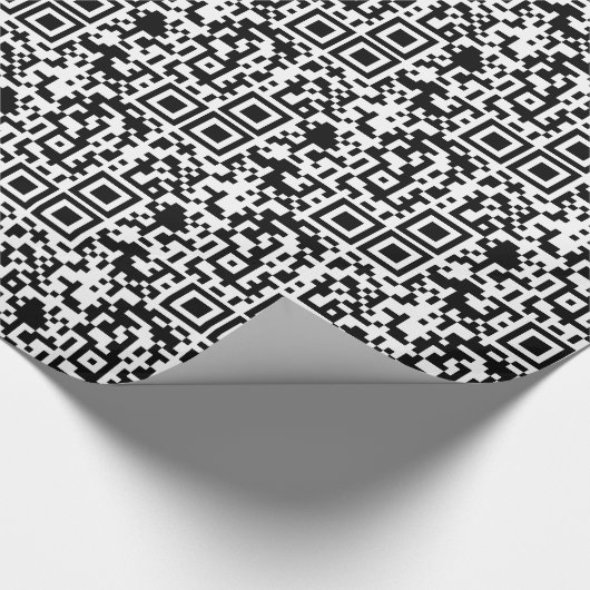 Qr-Code-Wrapping-Papier Geschenkpapier (Ecke)