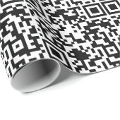 Qr-Code-Wrapping-Papier Geschenkpapier (Rolleneckpunkt)