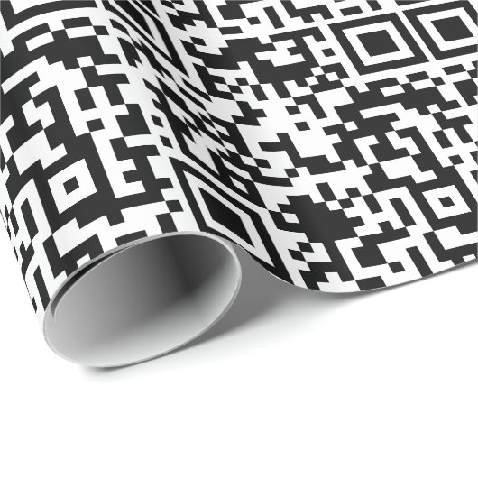 Qr-Code-Wrapping-Papier Geschenkpapier (Rolleneckpunkt)