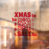 QR-Code XMAS VERKAUFT HI HO 50% Fensteraufkleber (Blatt 2)