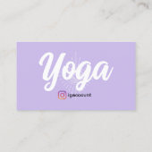 QR Code Yoga Lehrer Drittes Auge Yoga Studio Visitenkarte (Rückseite)