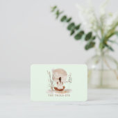 QR-Code - Yoga Reiki Wellness Visitenkarte (Stehend Vorderseite)
