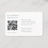 QR-Code - Yoga Reiki Wellness Visitenkarte (Rückseite)