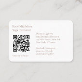 QR-Code - Yoga Reiki Wellness Visitenkarte (Rückseite)