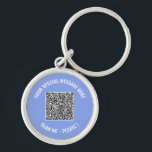 QR Code Your Special Message Surprise Keychain Schlüsselanhänger<br><div class="desc">Choose Colors and Font - Your Special QR Code Info and Custom Text Personalized Modern Gift - Add Your QR Code - Image or Logo - photo / Text - Name or other info / message - Resize and Move or Remove / Add Elements - Image / Text with Customization...</div>