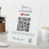 QR-Code Youtube Abonnieren Sockelschild (In Situ)