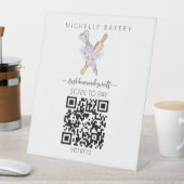 QR-CODE-Zahlung für Aquarellkuchen Sockelschild (In Situ)