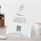 QR-Code-Zahlung für Hochzeitssalon Sockelschild (In Situ)