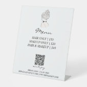 QR-Code-Zahlung für Hochzeitssalon Sockelschild (Vorderseite)
