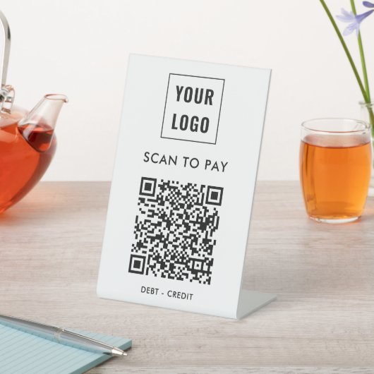 QR-Code-Zahlung für Unternehmen Sockelschild (In SItu)