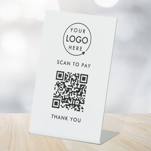 QR-Code-Zahlung | Kontakt mit Logos Sockelschild