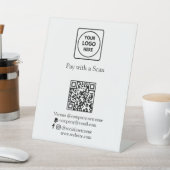 QR-Code-Zahlung | Kundenspezifische Zelle PayPal-G Sockelschild (In SItu)