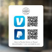 QR-Code-Zahlung | Venmo & Paypal Scan zu bezahlen  Fensteraufkleber