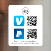 QR-Code-Zahlung | Venmo & Paypal Scan zu bezahlen Fensteraufkleber