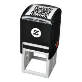QR-Code-Zahlungsvorgang Kautschuk-Briefmarke Permastempel