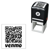 QR-Code-Zahlungsvorgang Kautschuk-Briefmarke Permastempel (Beispiel)
