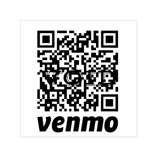 QR-Code-Zahlungsvorgang Kautschuk-Briefmarke Permastempel (Design)
