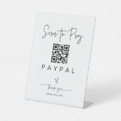 QR-Code-Zeichen für Hochzeitsszenarien - Bar Sockelschild (Vorderseite)