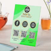 QR-Code-Zeichen für kundenspezifische soziale Medi Sockelschild (In Situ)