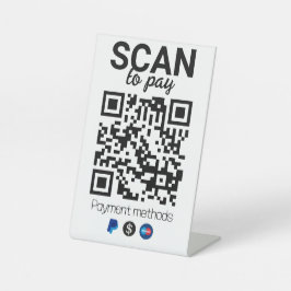 QR Code-Zeichen für Salon & Beauty | Soziale Medie Sockelschild