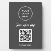 QR-Code-Zeichen scannen zur Bezahlung Fotoplatte (Vorderseite)